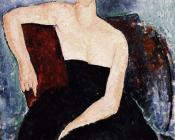 阿米地奥 莫迪里阿尼 : ung Redhead in an Evening Dress